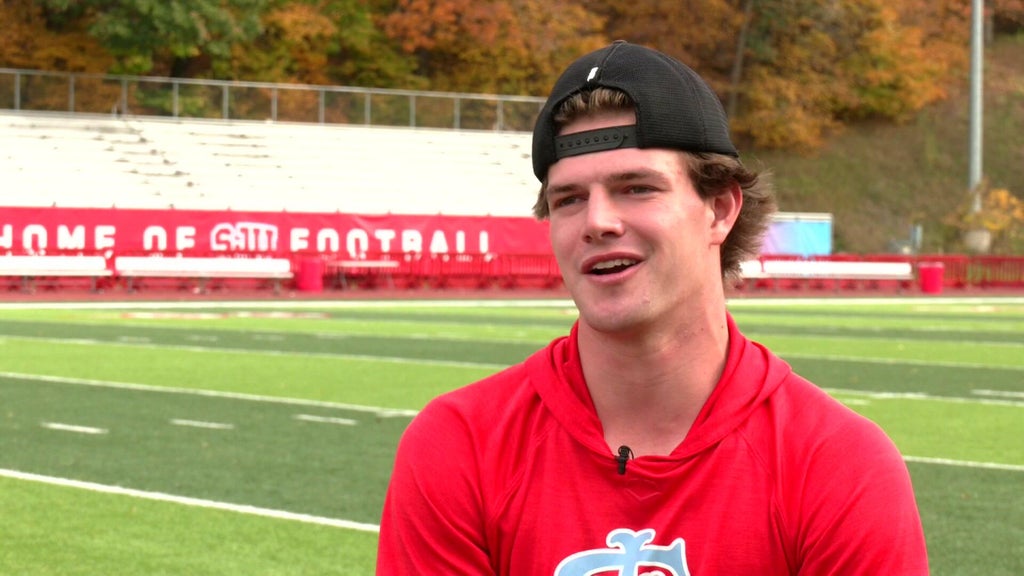 St. John's wide receiver Riley Schwellenbach finding success on the gridiron and baseball field — WCCO / CBS Minnesota, Waconia Schools news