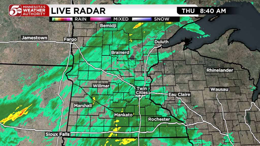 Thursday weather: Cool and wet day ahead — KSTP 5, Waconia Community news