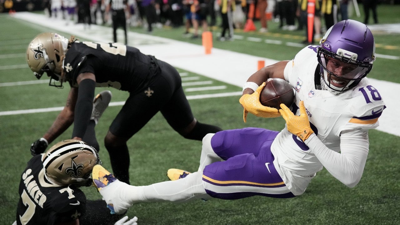 Jefferson, Jones and Murray all produce to help the unbeaten Vikings top the slumping Saints 23-13 — KSTP 5, Waconia Sports news