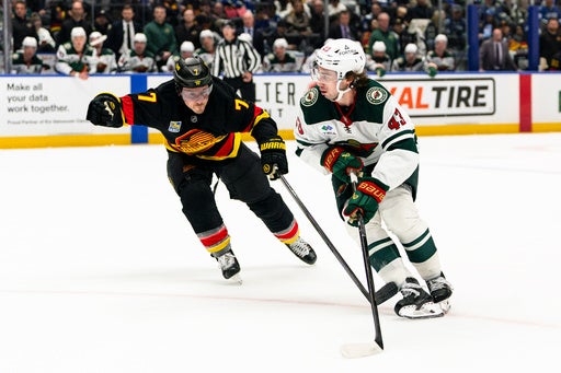 Quinn Hughes has a goal and an assist in his Vancouver return in Wild’s 4-2 victory — KSTP 5, Waconia Sports news