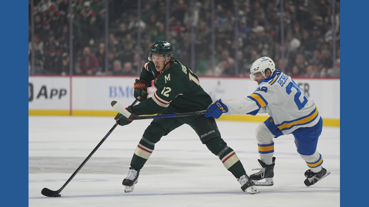 Matt Boldy has 5th career hat trick and Wild beat Blues 5-4 — KARE 11 Sports, Waconia Sports news