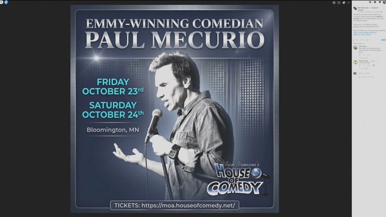 Comedian Paul Mecurio to stop by MOA for multiple shows — KARE 11 Local, Waconia Community news