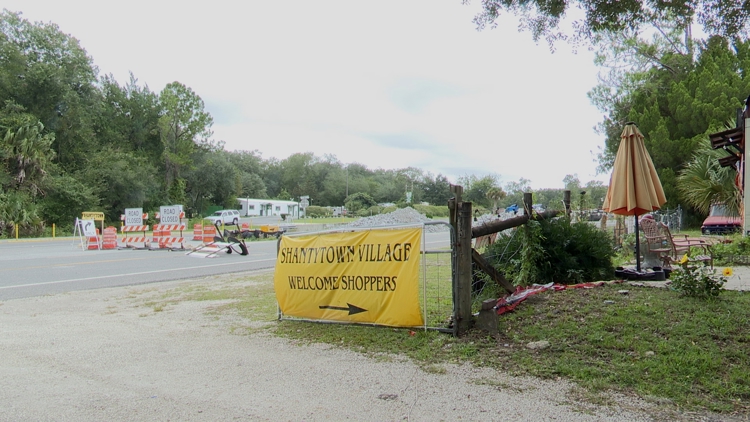 Shantytown Village owner concerned Pellicer Creek bridge construction is impacting business — First Coast News Local, Waconia Business news