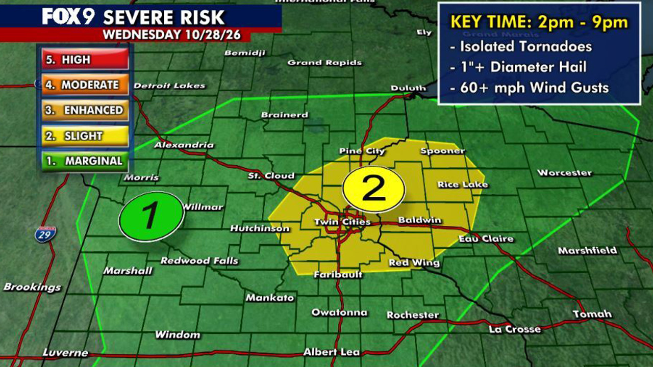 Minnesota weather: Mild and humid with strong storms possible Wednesday — Waconia Community news