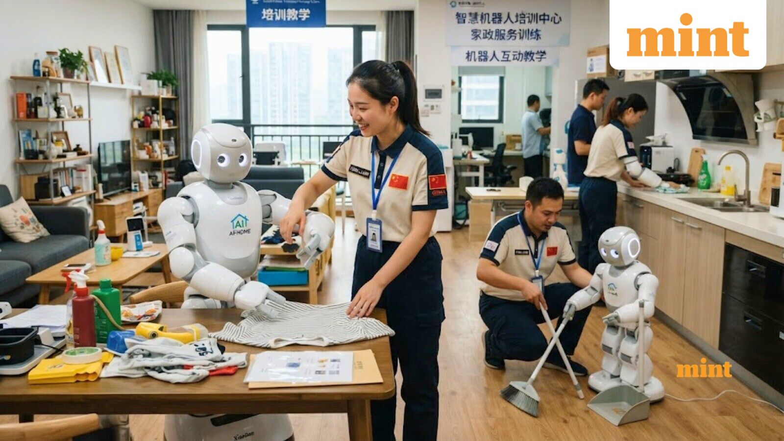 Workers in China are teaching robots everyday chores, earning ₹57,000 monthly by folding clothes, sweeping floors, more — Mint India, Waconia Technology news